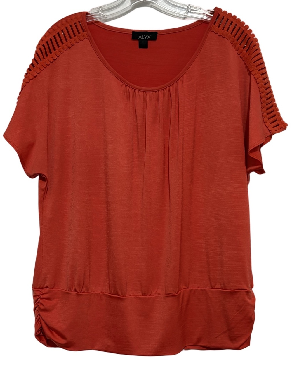 ALYX Orange Short Sleeve Tunic with Shoulder Detail